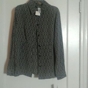 Blause Black and Gray